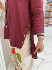 Boho Maroon CO-ORD Set